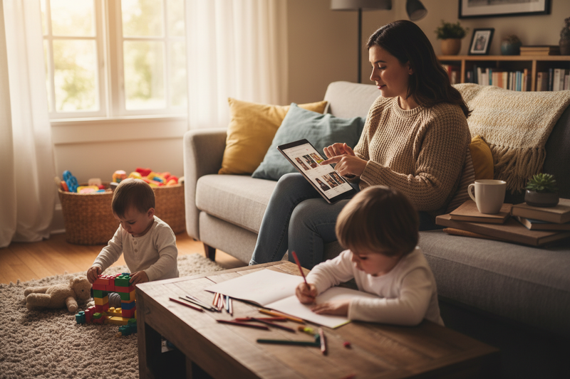  homebody shopping with kids